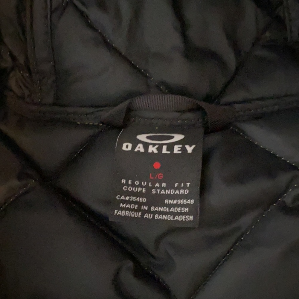 Oakley Yellow Quilted Hooded Winter Jacket (Lrg) - Picture 3 of 6